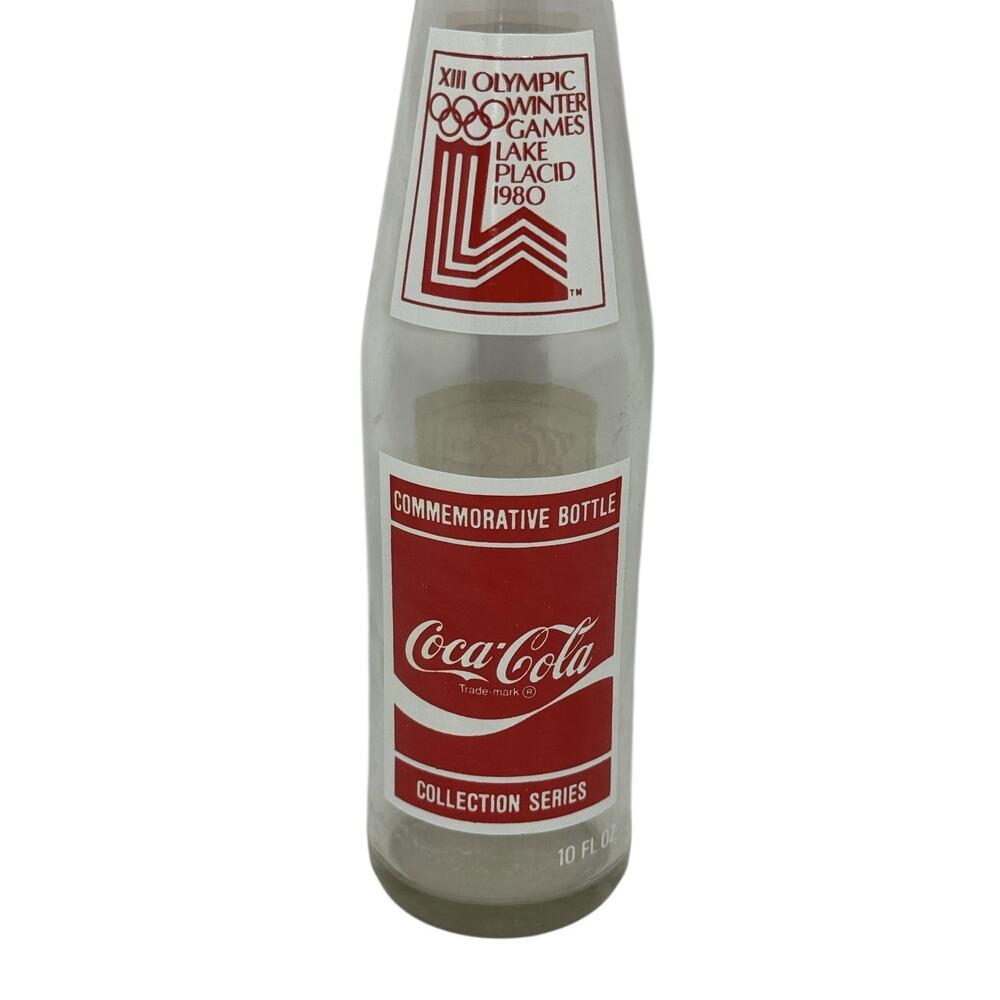 Coca-Cola Bottle 1980 Lake Placid XIII Winter Olympic Games Men’s Speedskating - Picture 4 of 14
